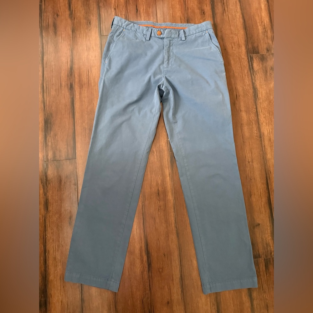 Tommy Bahama blue straight-leg cotton chino pants Men’s Size M 32x32